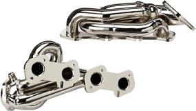 img 4 attached to 🚗 Shorty Tuned Length Performance Exhaust Headers for Ford Mustang GT - BBK 1615 - 1-5/8 inch - Chrome Finish