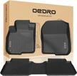 oedro all-weather floor mats compatible with 2017-2022 honda cr-v - complete set of front and rear liners in unique black tpe logo