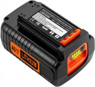 energup 3.0ah 40v max replacement battery for black+decker 40v lbx2040, lbxr36, lbxr2036, lst540 & more логотип