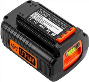 img 4 attached to Energup 3.0Ah 40V MAX Replacement Battery For Black+Decker 40V LBX2040, LBXR36, LBXR2036, LST540 & More