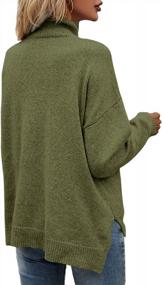 img 2 attached to Stay Chic And Comfortable With Ferrtye'S Womens Casual High Neck Sweater