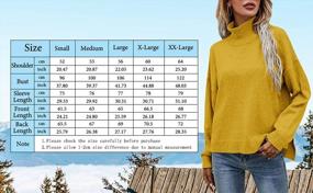 img 1 attached to Stay Chic And Comfortable With Ferrtye'S Womens Casual High Neck Sweater