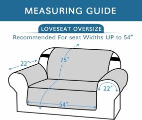 img 2 attached to Protect Your Furniture From Spills And Pet Damage With H.VERSAILTEX 100% Waterproof Sofa Slipcover - Non-Slip And Washable Loveseat Cover