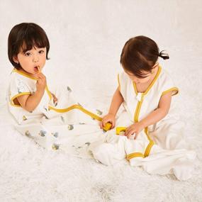 img 3 attached to 2-Pack 0.5 TOG Sleeveless Cotton Baby Sleep Sack For Boys & Girls 12-18 Months - Pureborn Wearable Blanket Sleeping Bag With 2-Way Zipper!