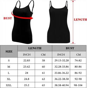 img 2 attached to 6-Pack Women'S Adjustable Spaghetti Strap Camisole Tank Tops By BQTQ
