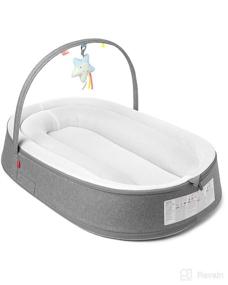 img 4 attached to 🐘 Playful Retreat Grey Melange Skip Hop Baby Nest for Enhanced SEO