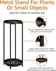 img 1 attached to Black Amazon Basics Plant Stand - Elevate Your Greenery!