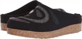 img 3 attached to 👞 Stylish Comfort: Haflinger Unisex Grizzly Harmony Black Slippers - Perfect for Every Season!