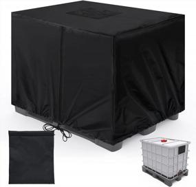 img 4 attached to 420D Waterproof IBC Tote Cover For 1000L/275 Gallon - Coitak Rain Barrel Protective Cover