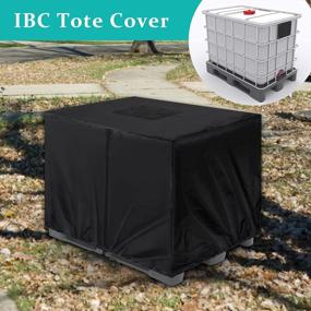 img 3 attached to 420D Waterproof IBC Tote Cover For 1000L/275 Gallon - Coitak Rain Barrel Protective Cover