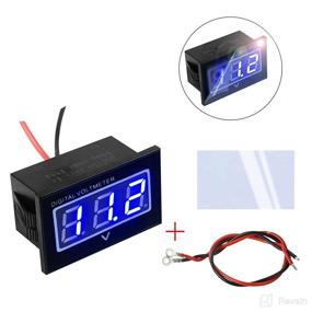 img 3 attached to Waterproof LED Voltmeter with UV Protection for Golf Carts - Monitor Battery Voltage for Club Car, Ezgo, Yamaha (48V, 36V, 72V, 120V)