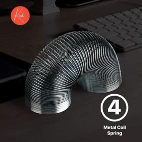 img 3 attached to Get Your Spring On! Kicko Metal Coil Spring Toy - 4 Pack - Perfect For Kids, Teens, And Adults!