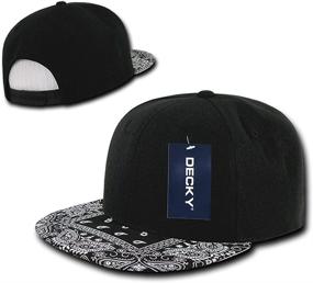 img 1 attached to DECKY Bandanna Snapback Black Navy Dogs at Apparel & Accessories