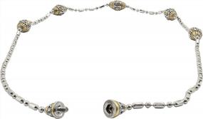 img 3 attached to John Medeiros 18" Handcrafted Gold & Silver Tone Necklace W/ Charms & Hidden Clasp - Made In USA
