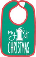 adorable handmade baby christmas bibs for the holidays - perfect for baby boy or girl's first christmas logo