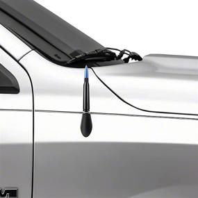 img 3 attached to 🚀 JAPower 5.5 Inch Bullet Antenna: Ford F150 F250 F350, Dodge Ram, Jeep Wrangler, Toyota Tundra | Short, Car Wash Proof, Optimized FM/AM Radio Reception