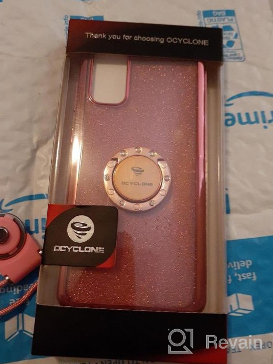 img 1 attached to Glittery Samsung Galaxy S20 Case By OCYCLONE, Sparkling Diamond Bling Cover For Women And Girls With Kickstand And Ring Stand, Luxury Protective Phone Case For Samsung S20 5G 6.2 Inch - Rose Gold review by Arun Siddiqui