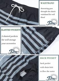 img 2 attached to APTRO Men'S 4 Way Stretch Swim Trunks With Quick Dry Technology - 7" Swim Shorts Ideal For Beach And Pool