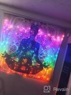 img 1 attached to Colorful Mandala Chakra Tapestry For Yoga & Meditation - Indian Wall Hanging Decoration For Studio Room With 7 Chakras review by Becki Rodriguez
