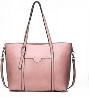 tote bag for women soft faux leather handbags purses large shoulder bags ladies fashion daily totes handbag pink logo