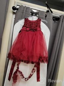 img 5 attached to Burgundy Princess Holiday Sleeveless Sundress: Stunning Dress for Girls' Clothing and Dresses