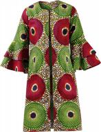 women's african print dashiki traditional top dress jacket by shenbolen логотип
