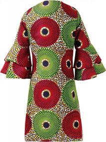 img 3 attached to Women's African Print Dashiki Traditional Top Dress Jacket by SHENBOLEN