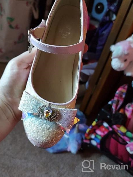 img 1 attached to 👑 Enchanting Princess Wedding Glittery Shoes and Flats by EIGHT KM review by Leslie Wilcox