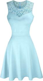 img 2 attached to Sylvestidoso Womens Sleeveless Pleated Cocktail Women's Clothing - Dresses