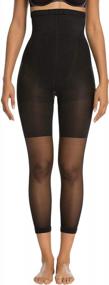 img 3 attached to Women'S SPANX High-Waisted Footless Pantyhose Shapewear - The Original