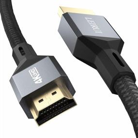 img 4 attached to Кабель 4K HDMI 3,3 фута, высокая скорость 18 Гбит/с — совместимость с UHD TV, Blu-Ray, PS5/PS4/PS3, ПК и другими устройствами | ЛЕРУИ 30AWG