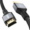 4k hdmi cable 3.3ft, 18gbps high speed - compatible with uhd tv, blu-ray, ps5/ps4/ps3, pc & more | leirui 30awg logo