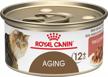 royal canin senior cat food - aging 12+ thin slices in gravy, 3 oz cans logo