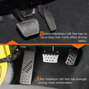 img 2 attached to 🚘 Samman JL Dead Pedal: Adjustable Kick Panel for Jeep Wrangler JL/Gladiator JT (Matte Black) - Buy Online