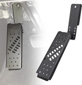 img 4 attached to 🚘 Samman JL Dead Pedal: Adjustable Kick Panel for Jeep Wrangler JL/Gladiator JT (Matte Black) - Buy Online