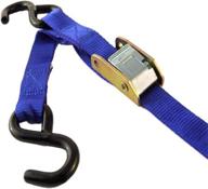 🔒 optimized progrip 412440 light duty cargo tie down strap: polyester webbing & coated s-hooks, standard cambuckle, 6ft x 1in (pack of 4) логотип