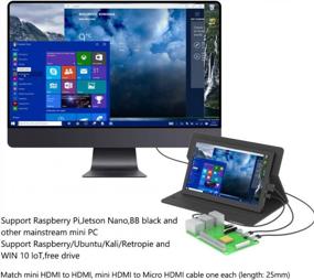 img 2 attached to JUN-ELECTRON Raspberry Portable Monitor - 14-Inch Touchscreen, HDMI | E384