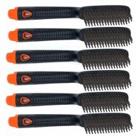 6-pack hoyin soft grip wire scratch brush with shoe handle style, 4x18 rows, 0.012-inch carbon steel bristles logo