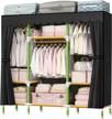 maximize closet space with youud portable wardrobe organizer – 3 shelves, 3 rods, easy assembly logo