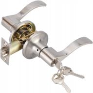 tmc lever handle entry door lock set satin nickel finish tl001-sn-et logo