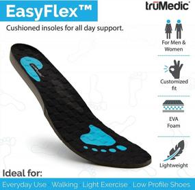img 3 attached to TruMedic EasyFlex Lightweight Insoles: All-Day Comfort & Plantar Fasciitis Relief For Women And Men