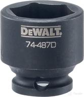 🔧 dewalt dwmt74487b 6-point 3/8" drive impact socket - size 13/16 логотип