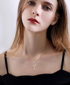 img 2 attached to Ожерелье с сердечком из стерлингового серебра для женщин и девочек, милый кулон с домашним животным, ювелирный подарок