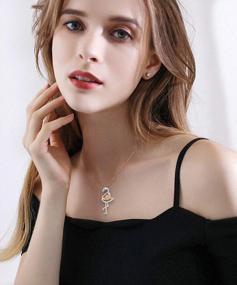 img 1 attached to Ожерелье с сердечком из стерлингового серебра для женщин и девочек, милый кулон с домашним животным, ювелирный подарок
