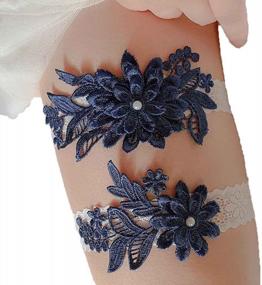 img 4 attached to Beautiful Campsis Lace Garters To Complete Your Bridal Look: Wedding Garter Belts For The Perfect Finishing Touch