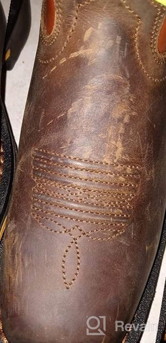 картинка 1 прикреплена к отзыву Детские сапоги ковбоя Ariat Youth Workhog Wide Square Toe Western Cowboy Boot. от Arunprasath Corso