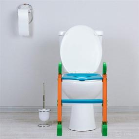 img 2 attached to 🚽 Potty Training Seat with Ladder - 2-in-1 Toddler Step Stool & Portable Travel Seats for Boys and Girls - Toddler Toilet Trainer with Foldable Stairs, Child Infant Urinal Cover