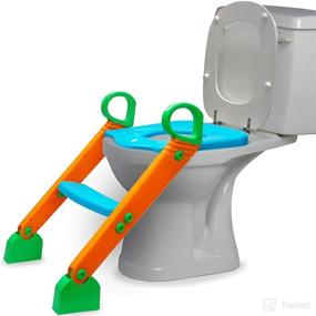 img 3 attached to 🚽 Potty Training Seat with Ladder - 2-in-1 Toddler Step Stool & Portable Travel Seats for Boys and Girls - Toddler Toilet Trainer with Foldable Stairs, Child Infant Urinal Cover