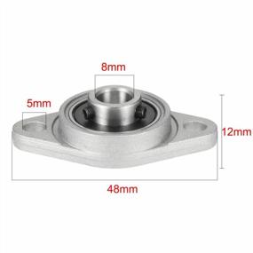 img 2 attached to KFL08 8Mm Zinc Alloy Self Aligning Pillow Block Flange Bearing, Pack Of 4 (Xnrtop)
