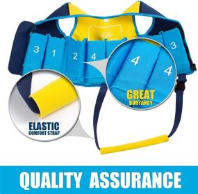 img 3 attached to Find The Perfect Swim Vest For Your 18-Month-Old Baby Girl - Genwiss Toddler Vest For 20-28 Lbs